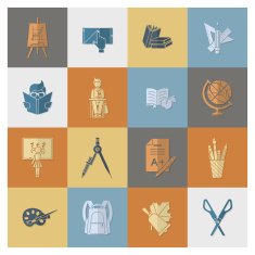school and education icons N47