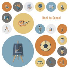 school and education icons N49