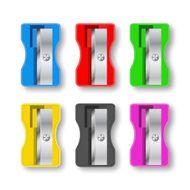 Pencil Sharpener color set vector