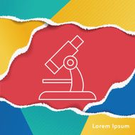 Microscope line icon N4