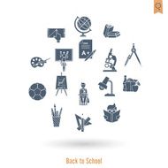 school and education icons N59
