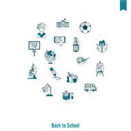 school and education icons N65