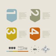 Modern business design for template infographic website symbol N14