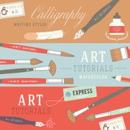 Vintage vector art tools