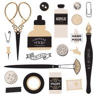 Vintage vector art tools N6