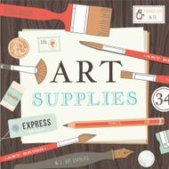 Vintage vector art tools N7