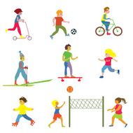 People making different sports - funny design N2