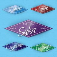 Dance Festival insignia and labels for any use