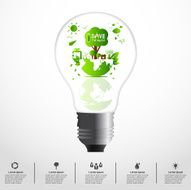 Ecology concept save world vector illustration N47