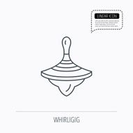 Whirligig icon Baby toy sign N3