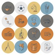 school and education icons N83