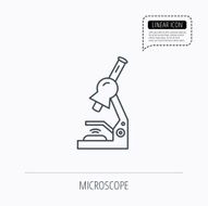 Microscope icon Medical laboratory equipment N2