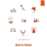 school and education icons N100