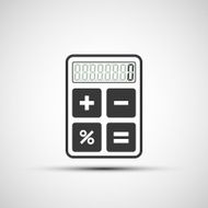 Vector icons calculator N2