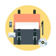 Portfolio theme flat style colorful vector icon for info grap N2