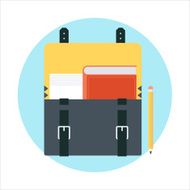 Education theme flat style colorful vector icon for info grap N2