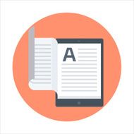 Ebook flat style colorful vector icon for info graphics websi N2
