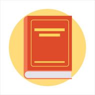 Literature theme flat style colorful vector icon for info gra N2