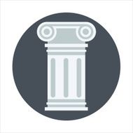 History theme flat style colorful vector icon for info graphi N2