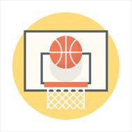Sports theme flat style colorful vector icon for info graphic N2