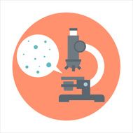 Biology theme flat style colorful vector icon for info graphi N2