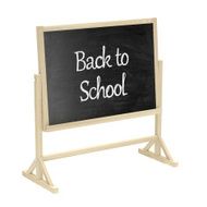 Back to School concept Blackboard chalkboard isolated on white N4