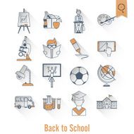 school and education icons N109