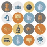 school and education icons N111