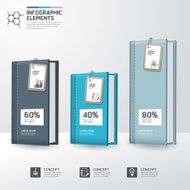 Books step Education And Graduation infographics