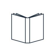 open book outline icon