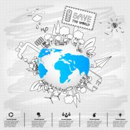 Ecology concept save world vector illustration N49