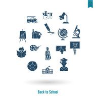 school and education icons N131