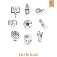 school and education icons N148