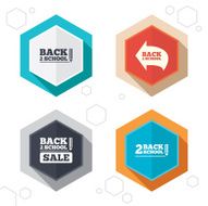 Back to school icons Studies after the holidays N6