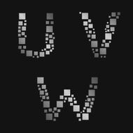 Silver letters