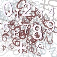 colored numbers