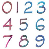 colored numbers N3