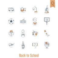 school and education icons N161