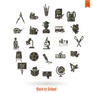 school and education icons N167