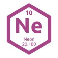 Periodic table Neon element