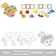 Find hidden word GARLAND N2