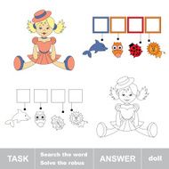 Search the word doll Find hidden N2