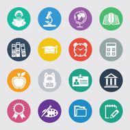 Education &amp; School Icon set