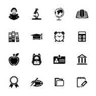 Education &amp; School Icon set N5