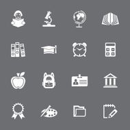 Education &amp; School Icon set N11