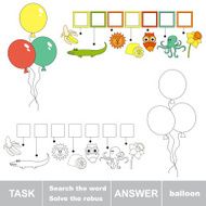 Search the word BALLOON