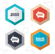 Back to school icons Studies after the holidays N8