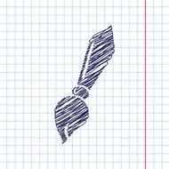 Vector brush icon Eps10
