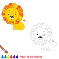 Orange toy lion Kid game N2