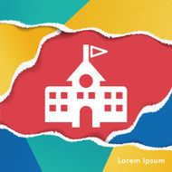 School Building Icon N11